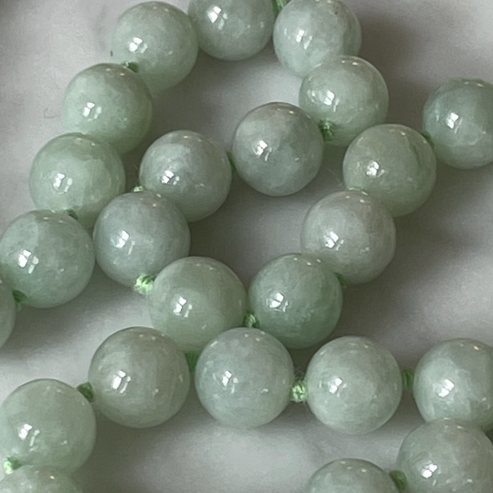 Gold and Nephrite Jade Necklace